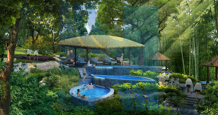 温泉旅游规划院为美的·森泉谷温泉度假中心森竹泉旅游规划